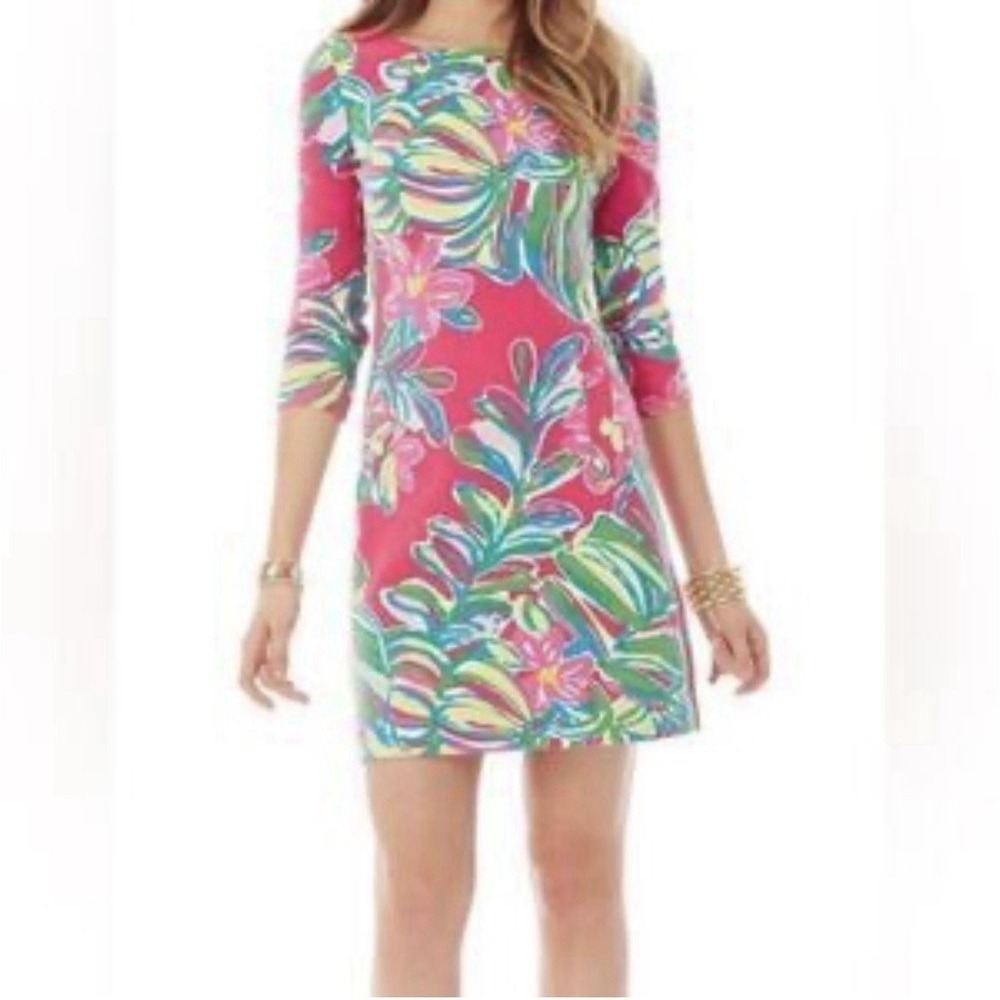 Lilly Pulitzer Charlene Dress Jungle Tumble Pomegranate Easter